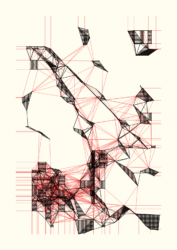 A random iteration of Suspend polygons - artist proof