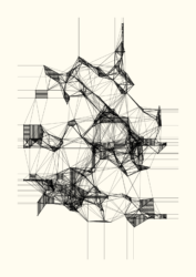 A random iteration of Suspend polygons - artist proof