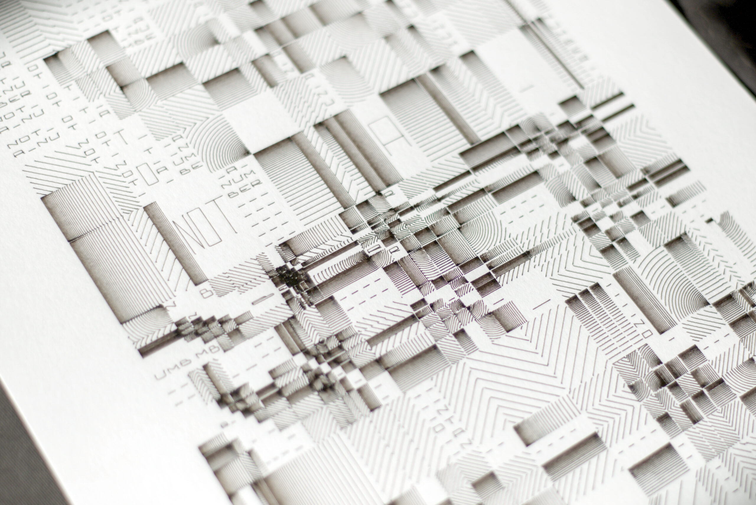 Grid rules - A3 plotter drawing series